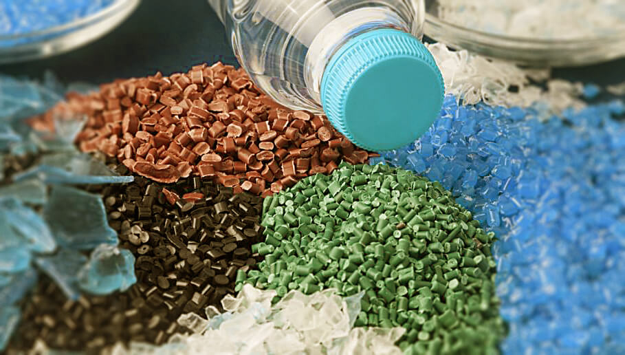 Illustration de plastique recyclé